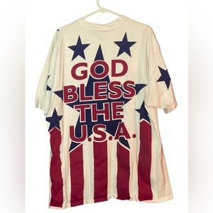 Vintage 1994 Lee Greenwood Country AOP Autographed Tee Shirt